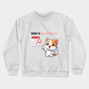 Caturday Crewneck Sweatshirt